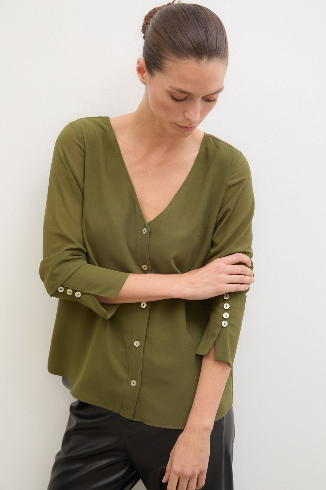 Blusa LAGUNA Khaki - BIMANI