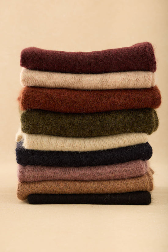 Poncho MOHAIR Chocolate - BIMANI