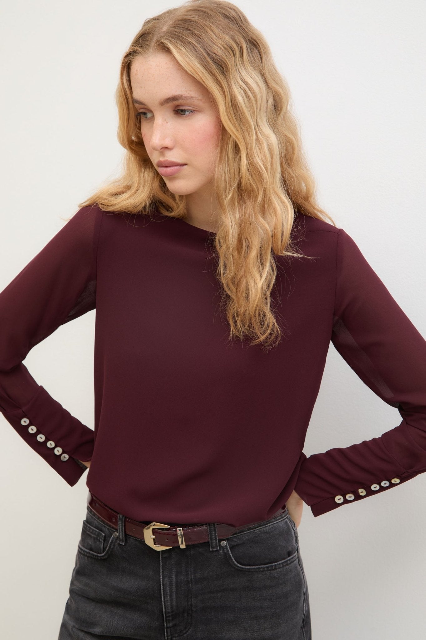 Blusa SENDA Burgundy - BIMANI