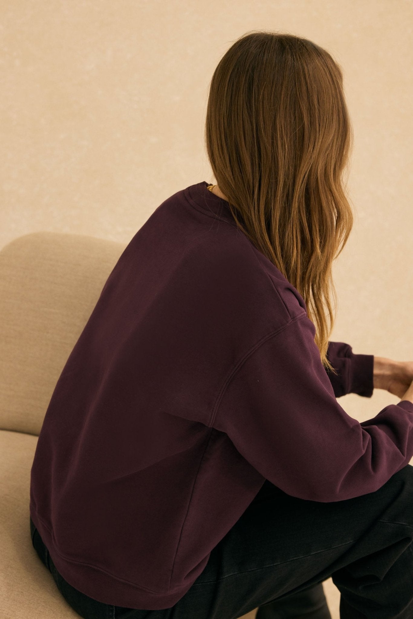 Sudadera JEANNE Burdeos - BIMANI