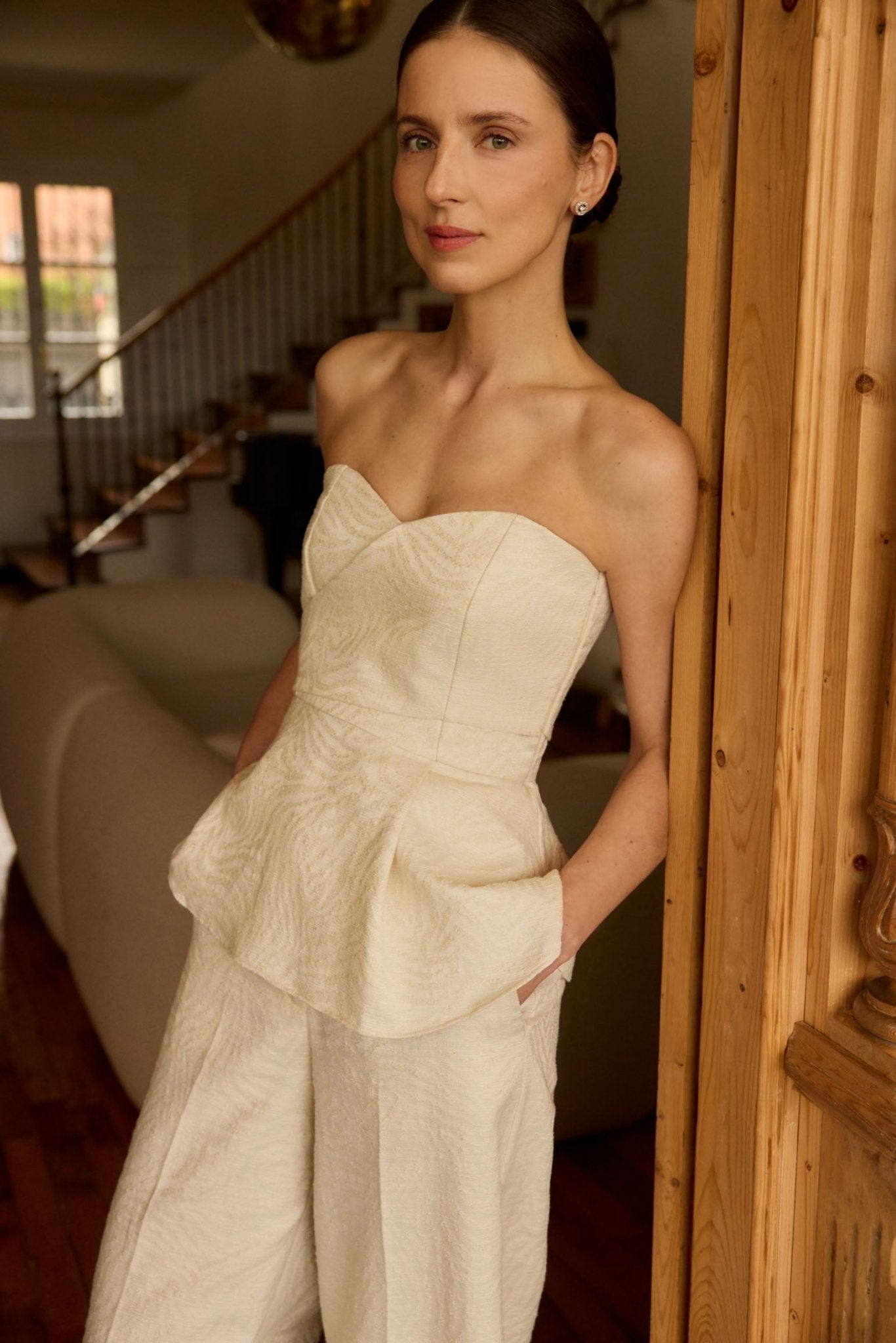 Top ODETTE Crema - BIMANI