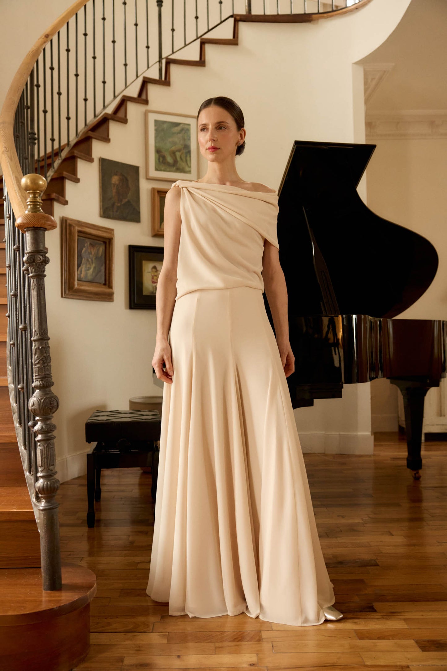 Falda ROSELLE Beige Caliza - BIMANI