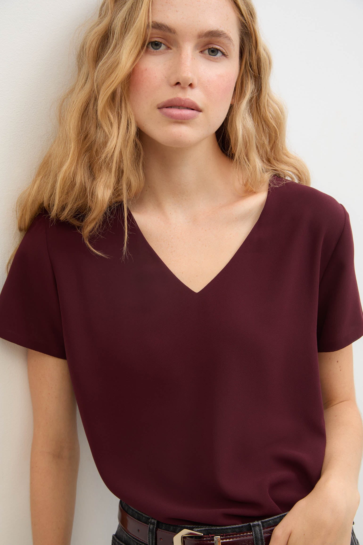 Blusa CALA Burgundy - BIMANI