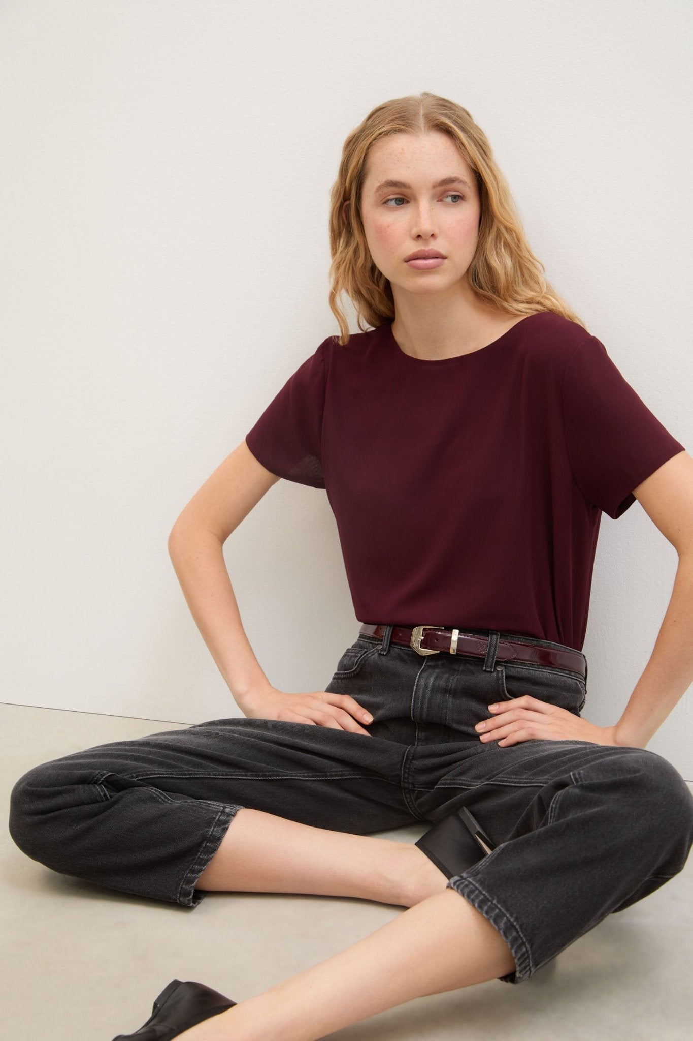 Blusa CALA Burgundy - BIMANI