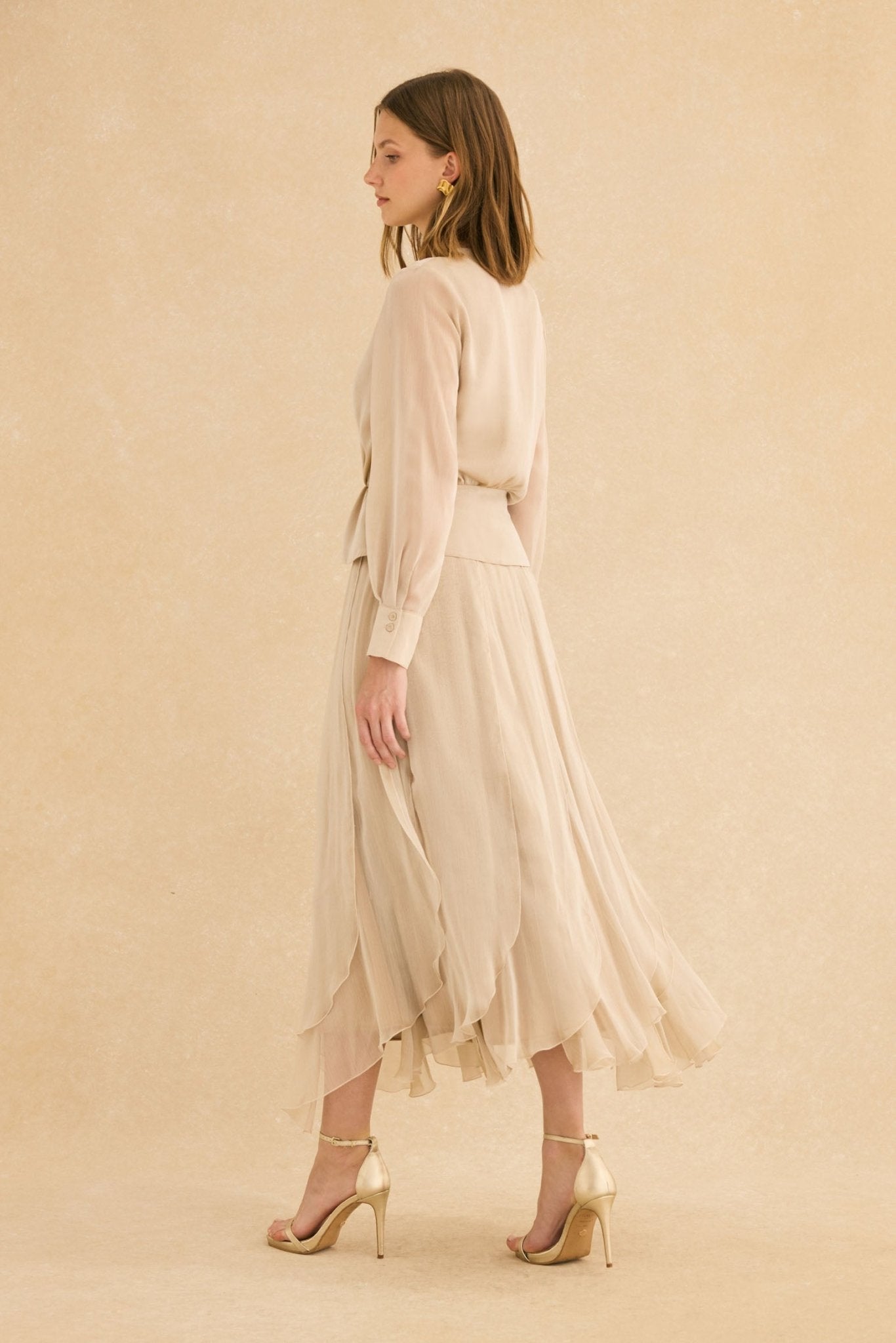 Blusa CLAIRE Champagne - BIMANI