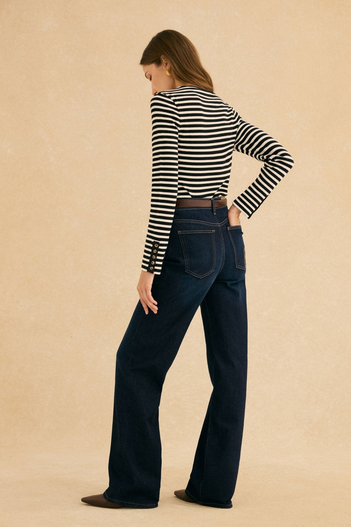 Camiseta DIANA Rayas Azul - BIMANI