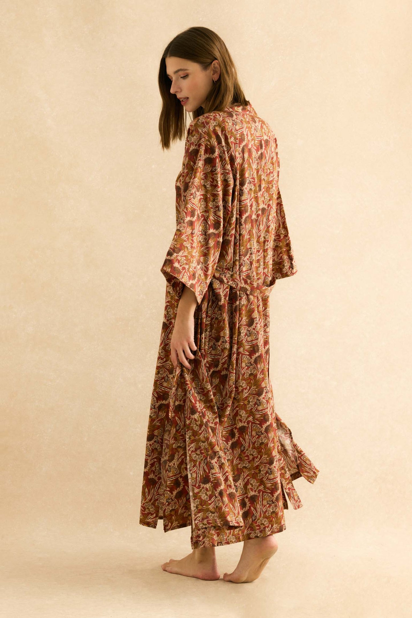 Bata AVELINE Estampado Burdeos - BIMANI