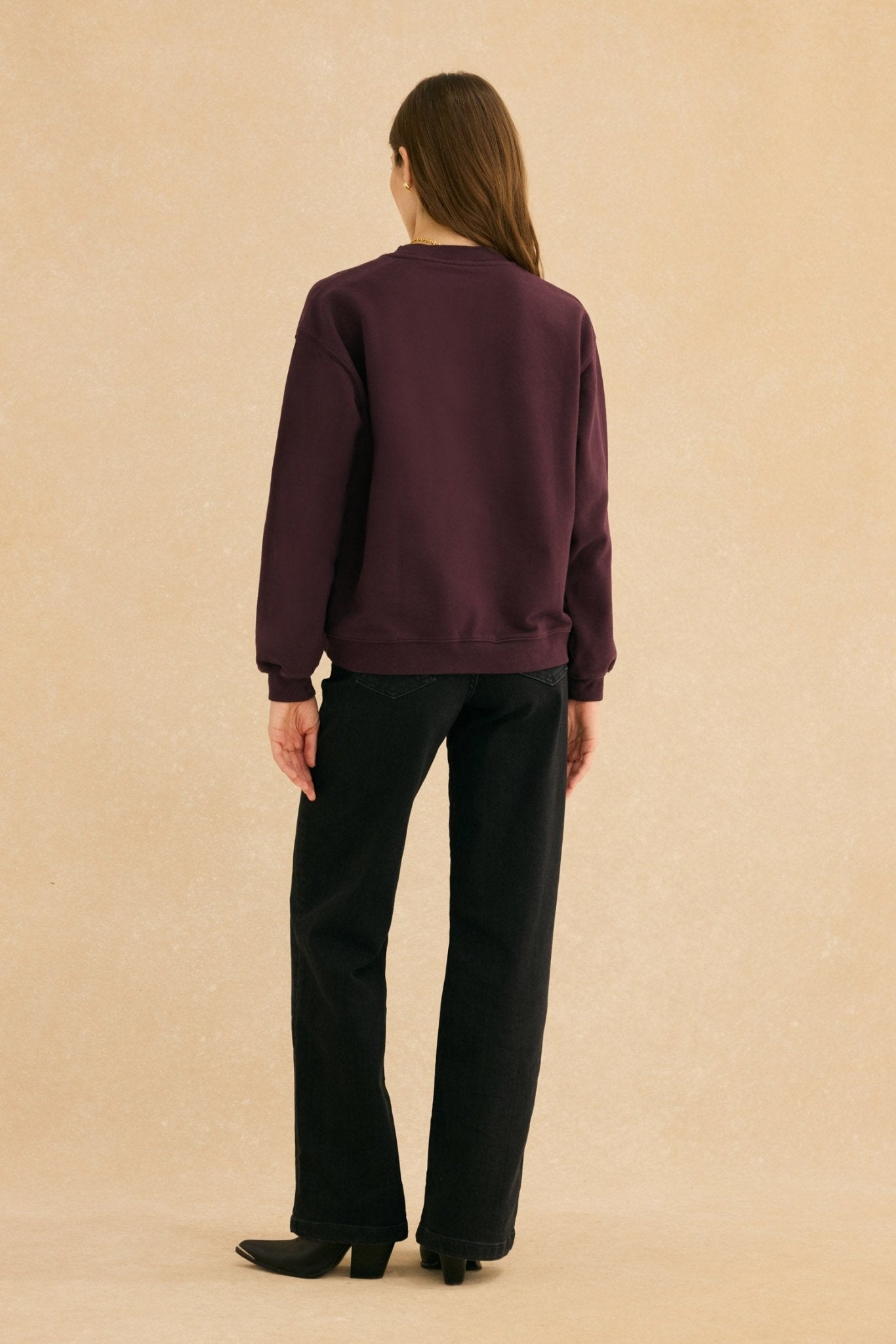 Sudadera JEANNE Burdeos - BIMANI