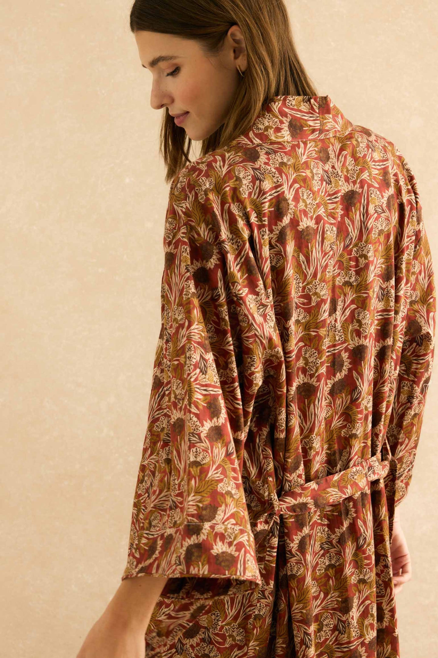 Bata AVELINE Estampado Burdeos - BIMANI