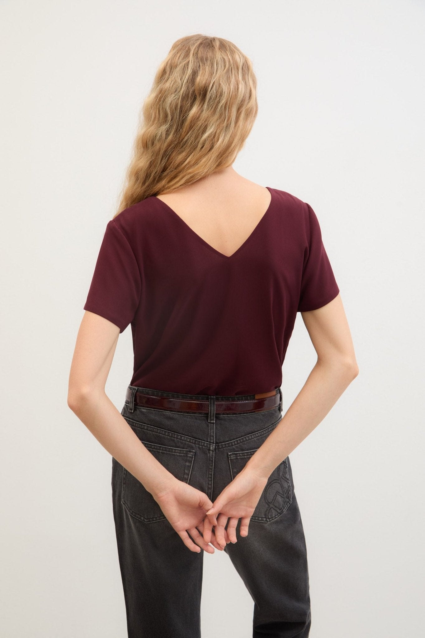 Blusa CALA Burgundy - BIMANI