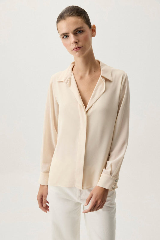 Blusa ESENCIA Beige Caliza - BIMANI
