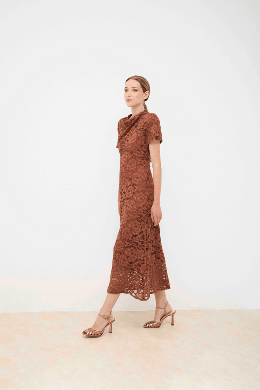 Vestido FIORELLA Terracota