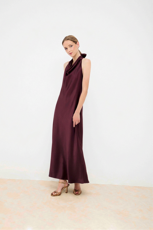 Vestido HELENA Berenjena
