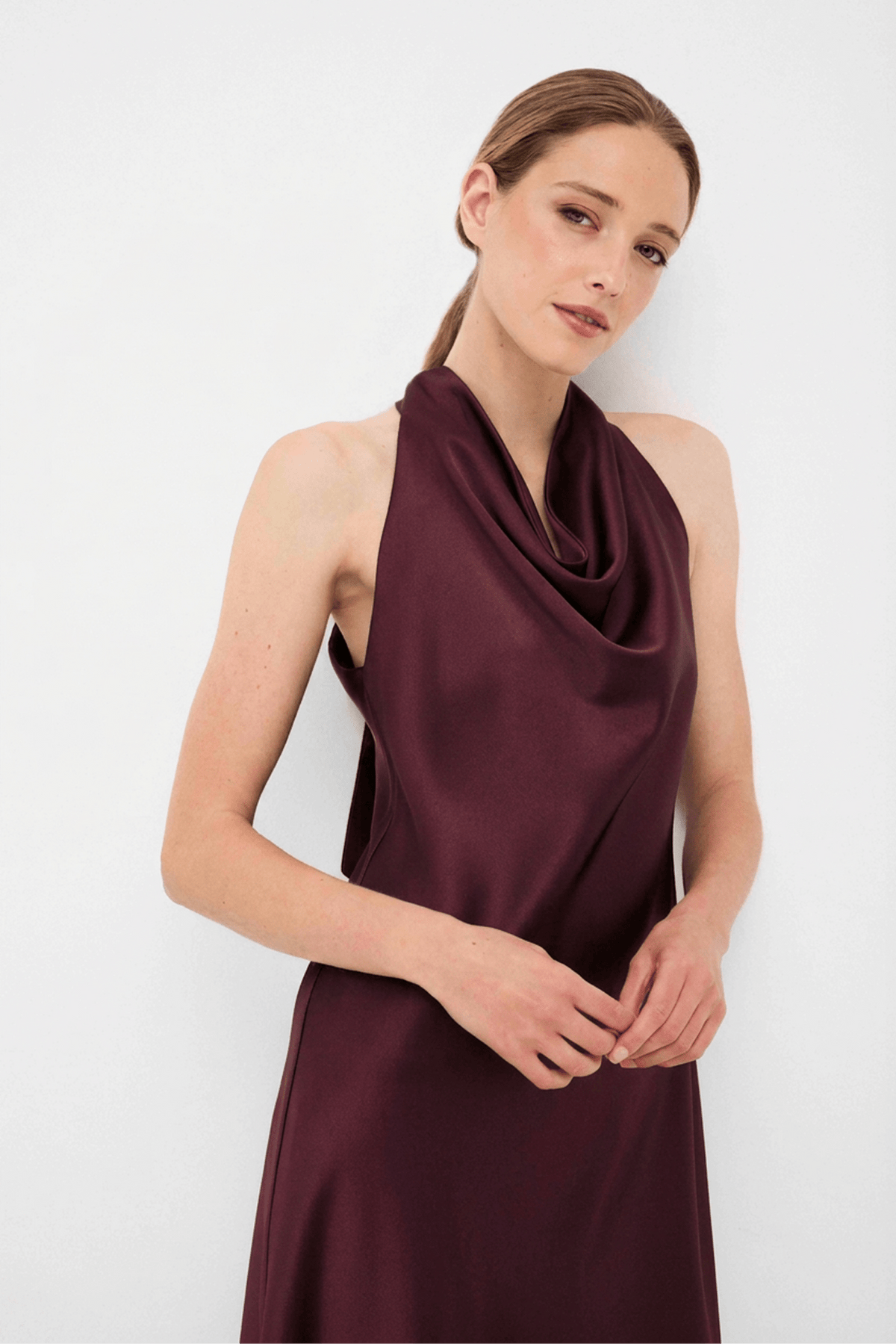 Vestido HELENA Berenjena - BIMANI