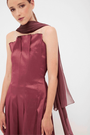 Vestido CORDELIA Empolvado - BIMANI