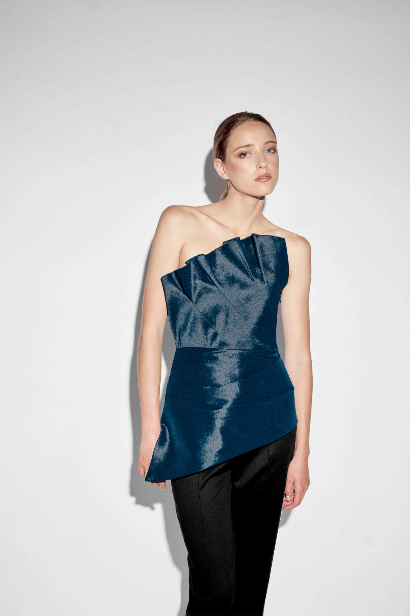 Top GISELLE Azul Petróleo