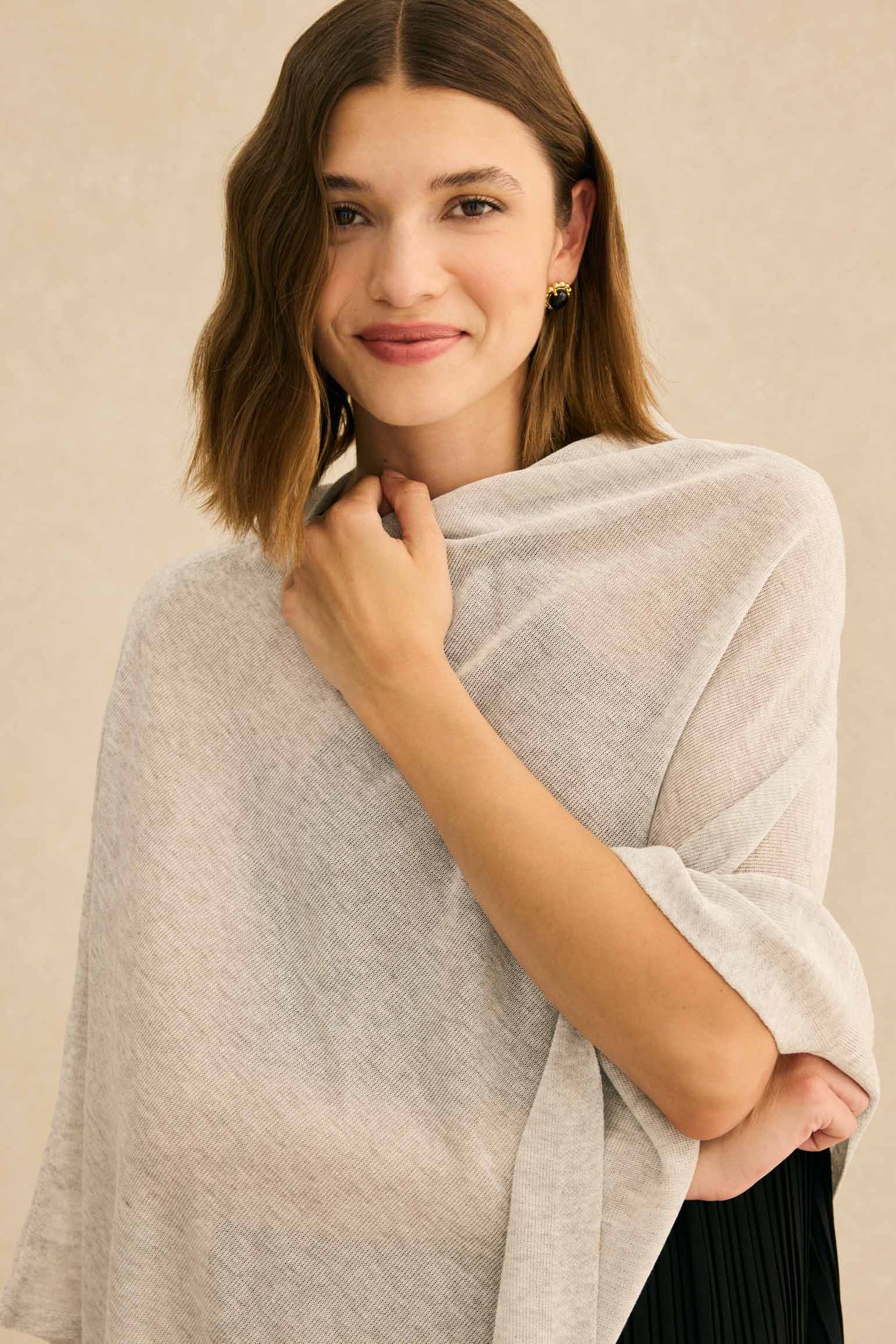 Poncho PUNTO Gris Perla - BIMANI