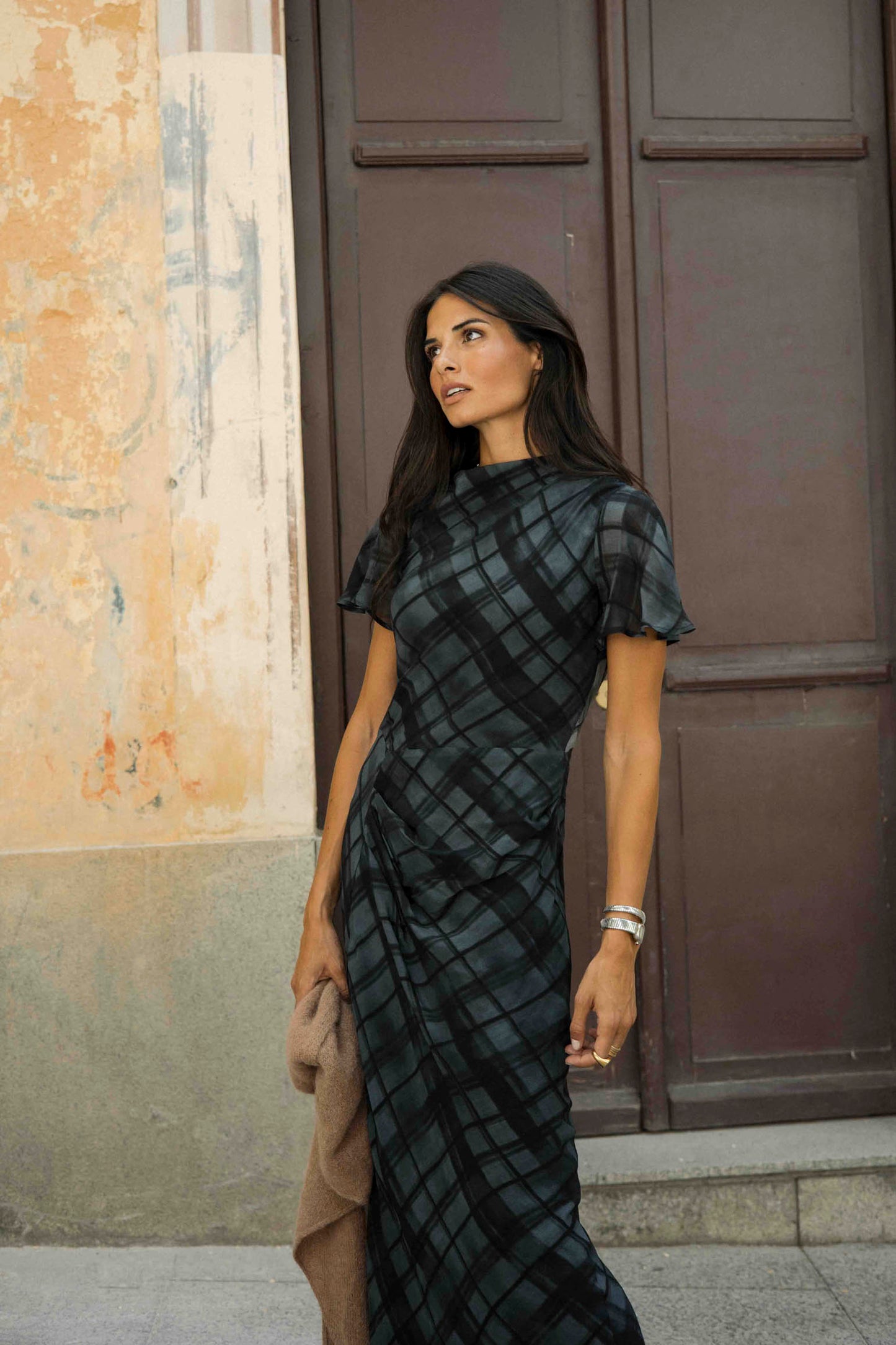 Vestido BIRDIE Cuadros Azul