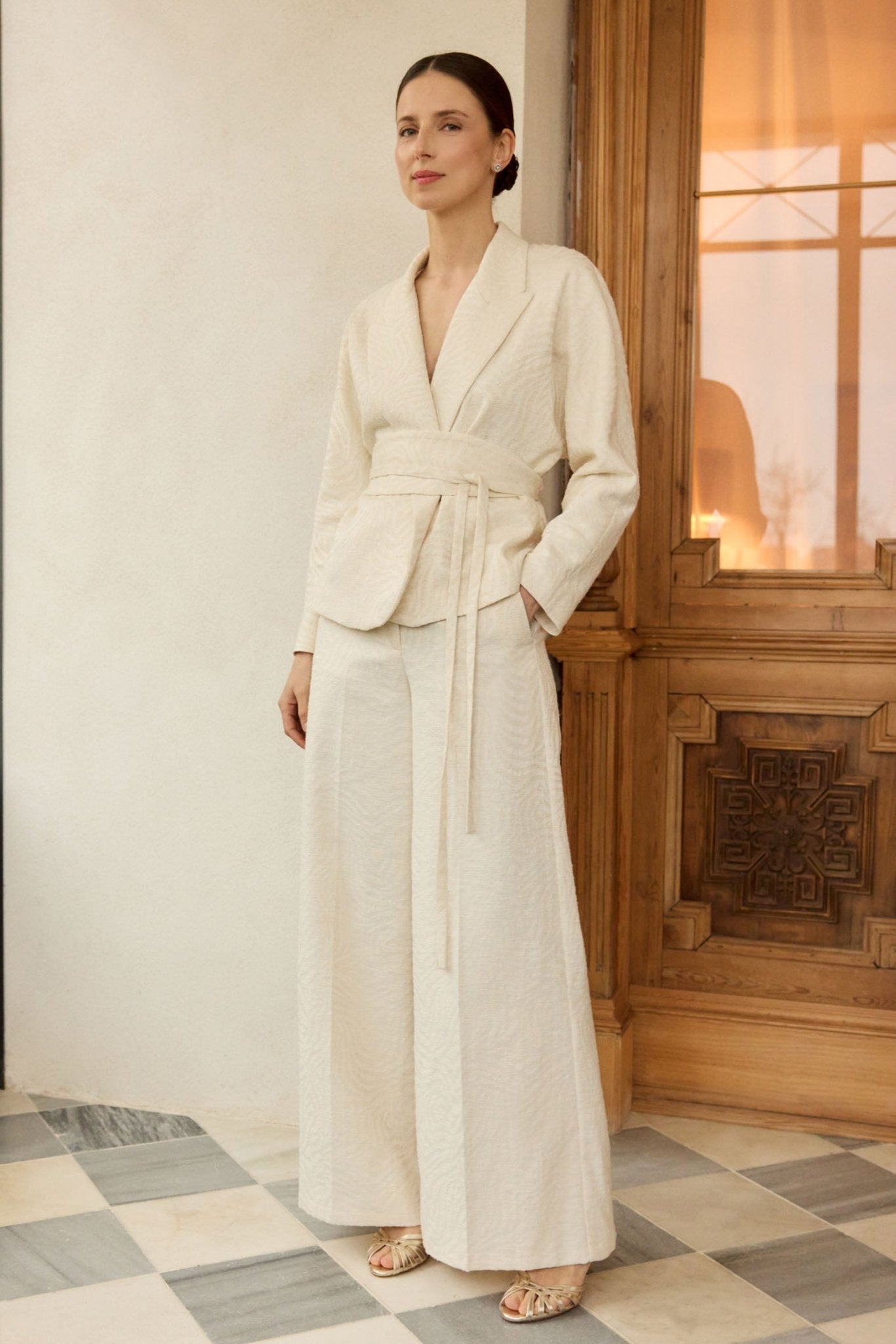 Pantalón VELIA Crema - BIMANI