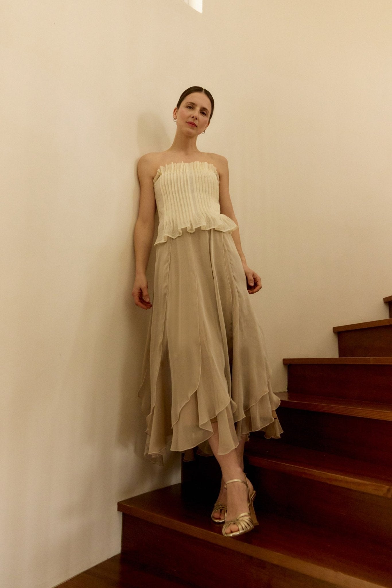 Falda MOONSTONE Champagne - BIMANI