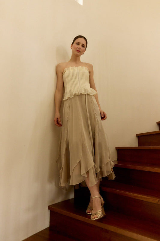 Falda MOONSTONE Champagne - BIMANI