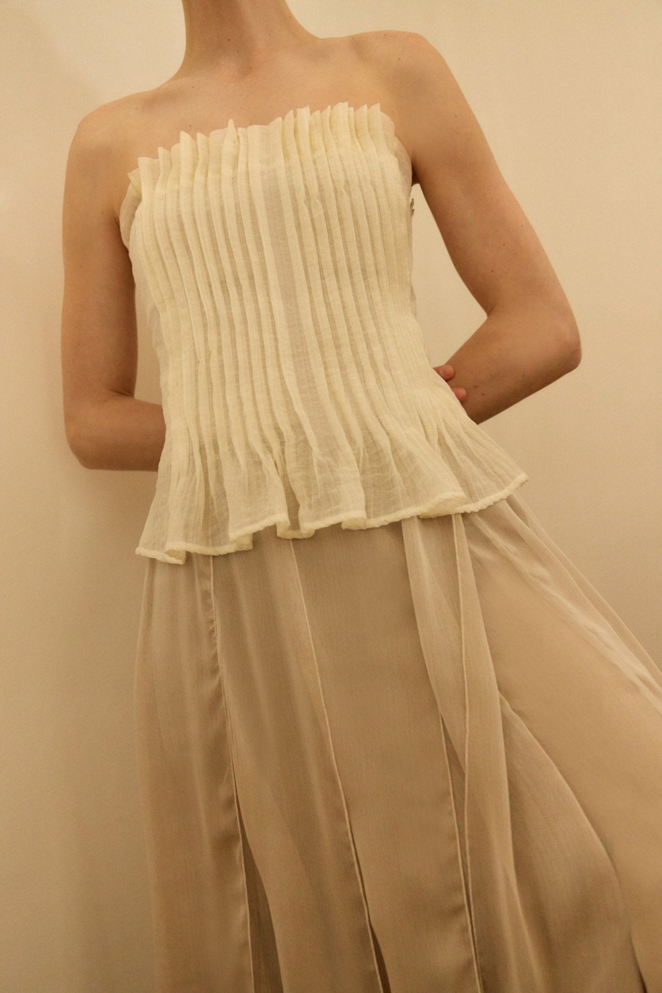 Top BARDOT Crema - BIMANI