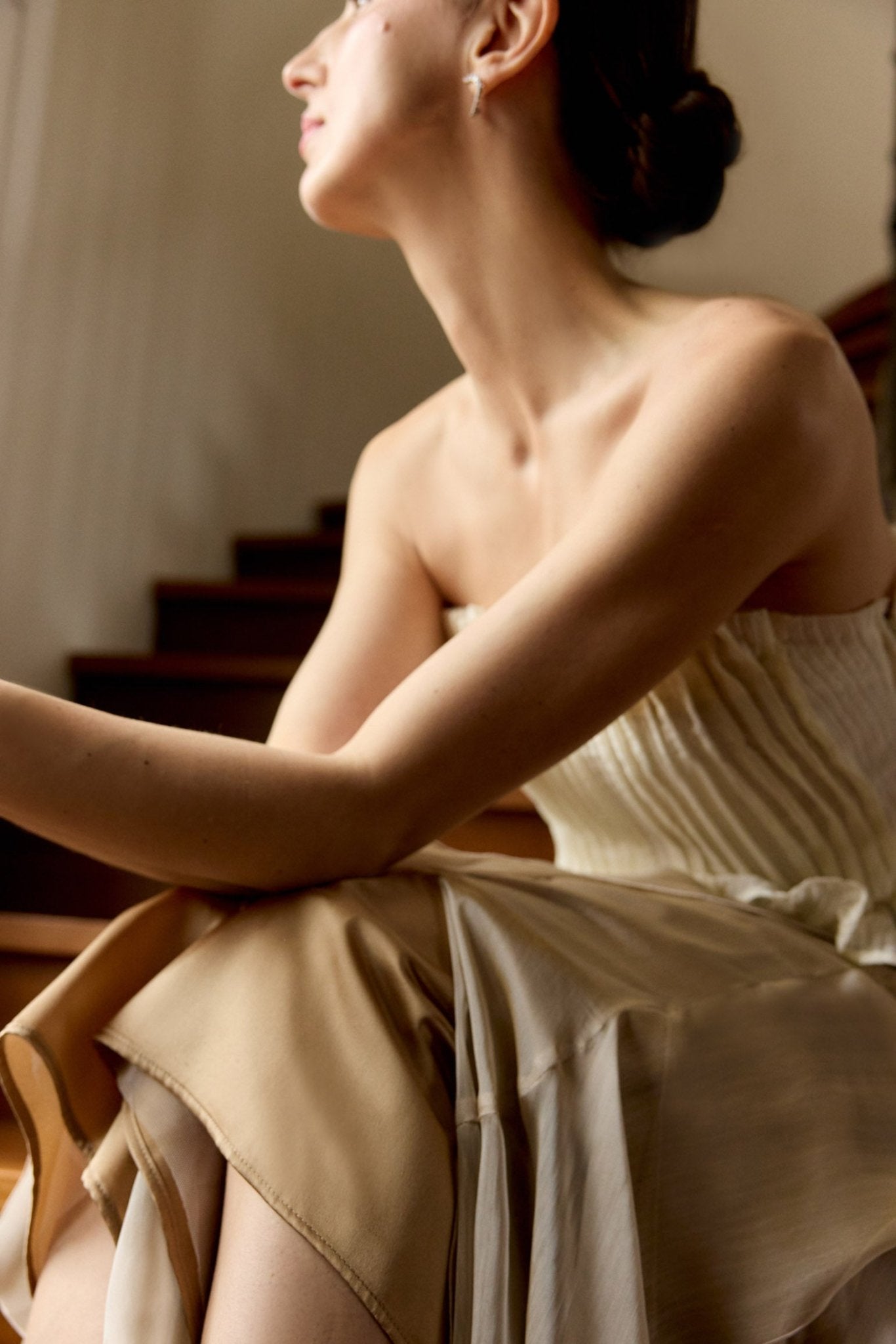 Top BARDOT Crema - BIMANI