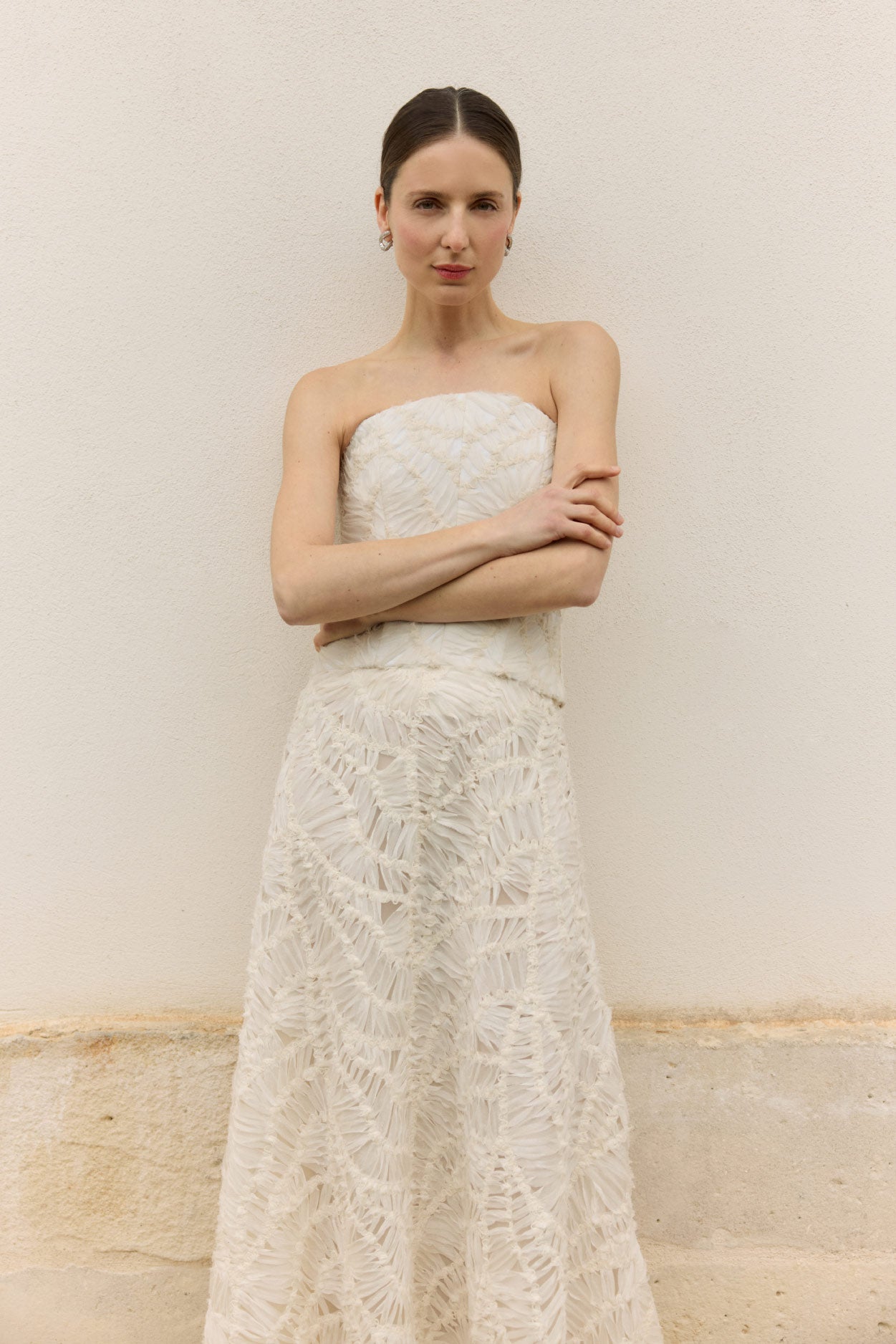 Falda CATHERINE Beige - BIMANI