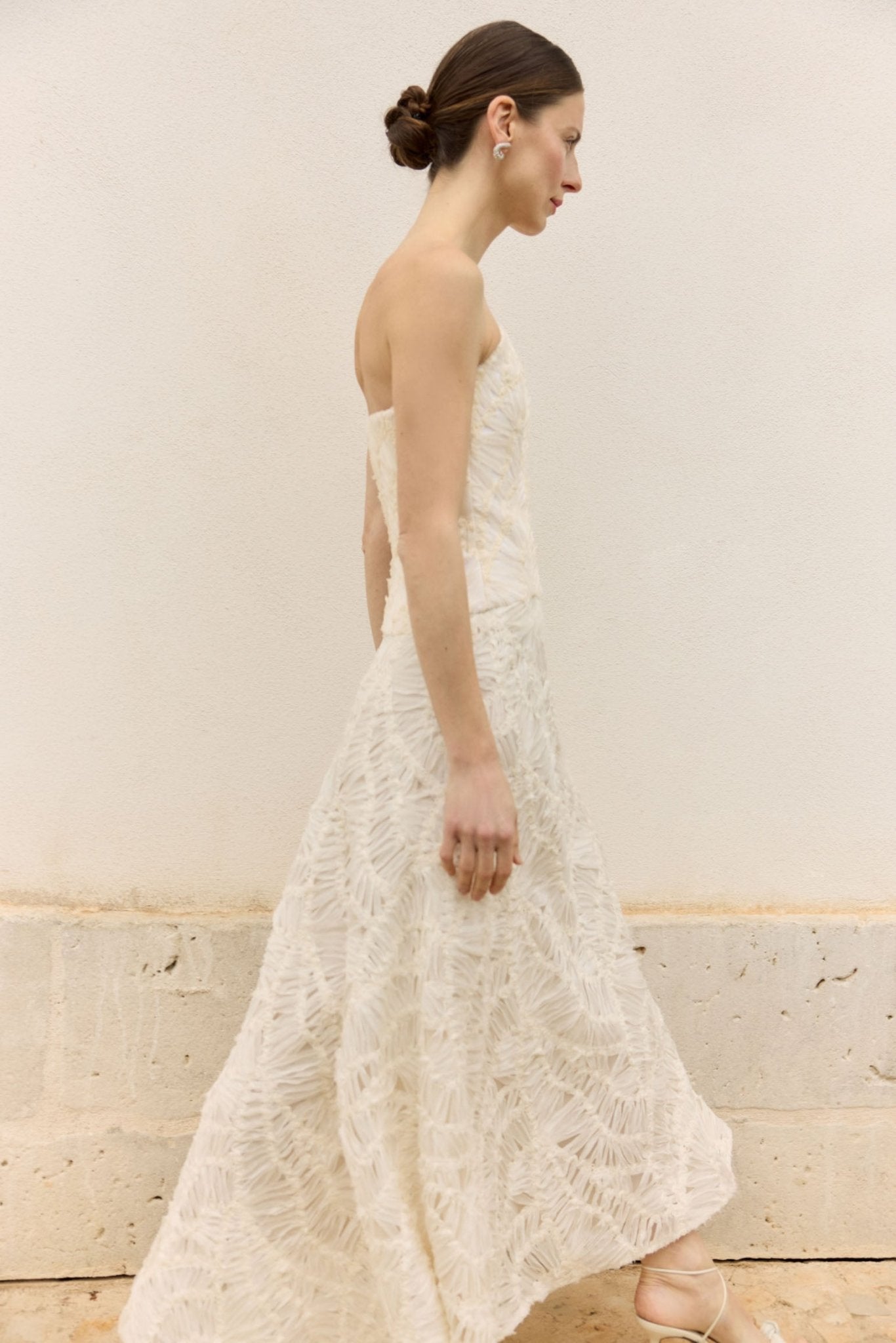 Falda CATHERINE Beige - BIMANI