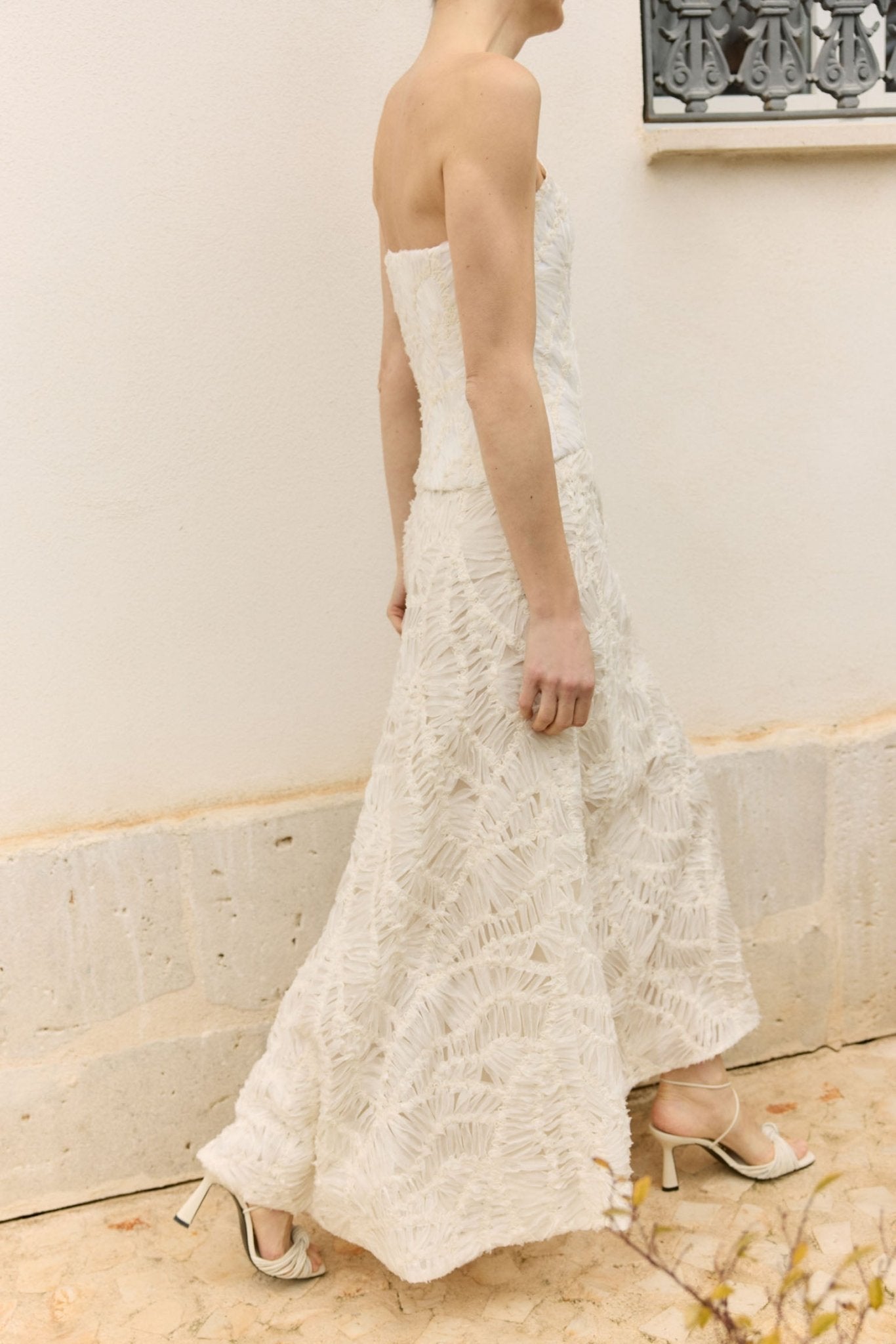 Falda CATHERINE Beige - BIMANI