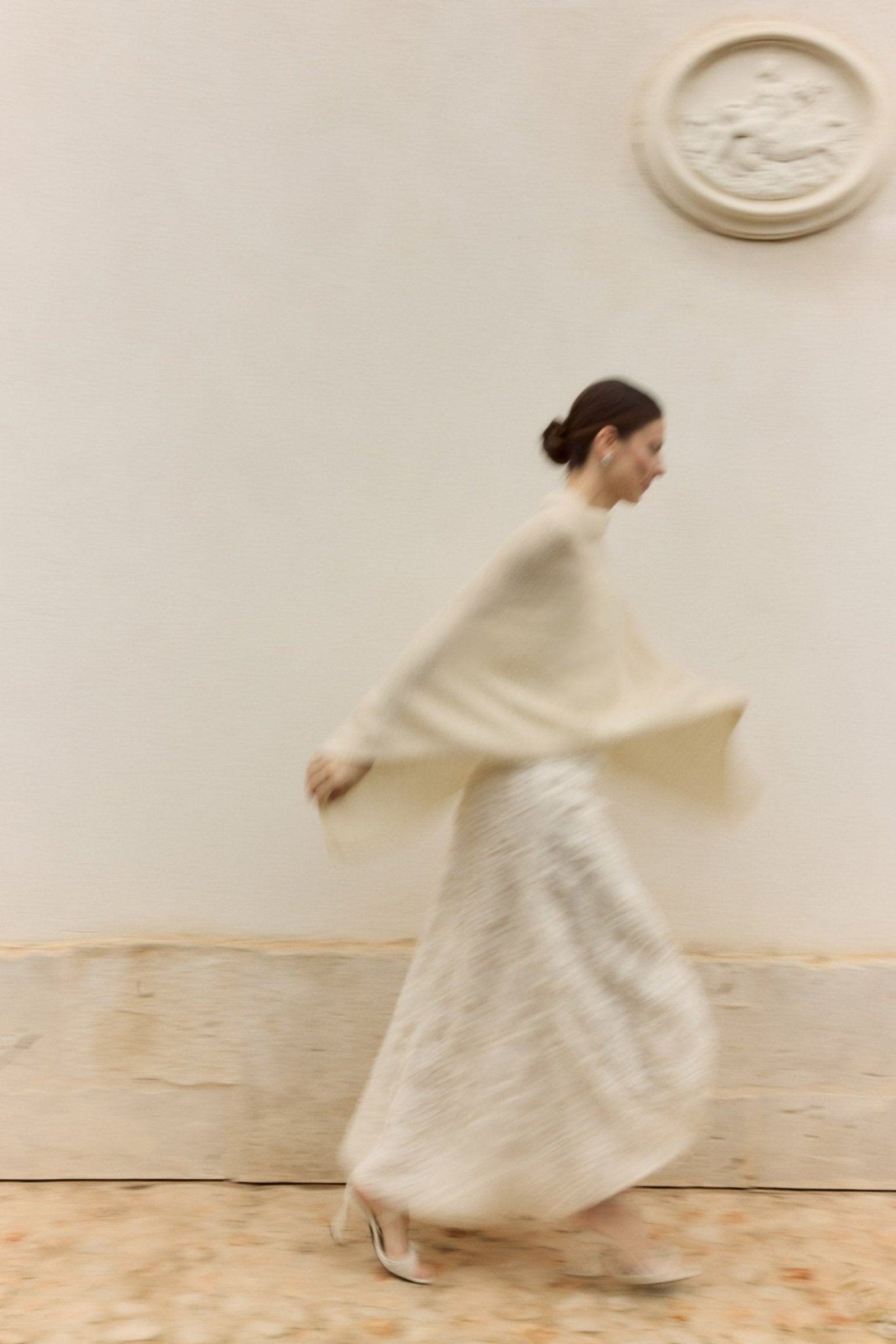 Poncho MOHAIR Blanco - BIMANI