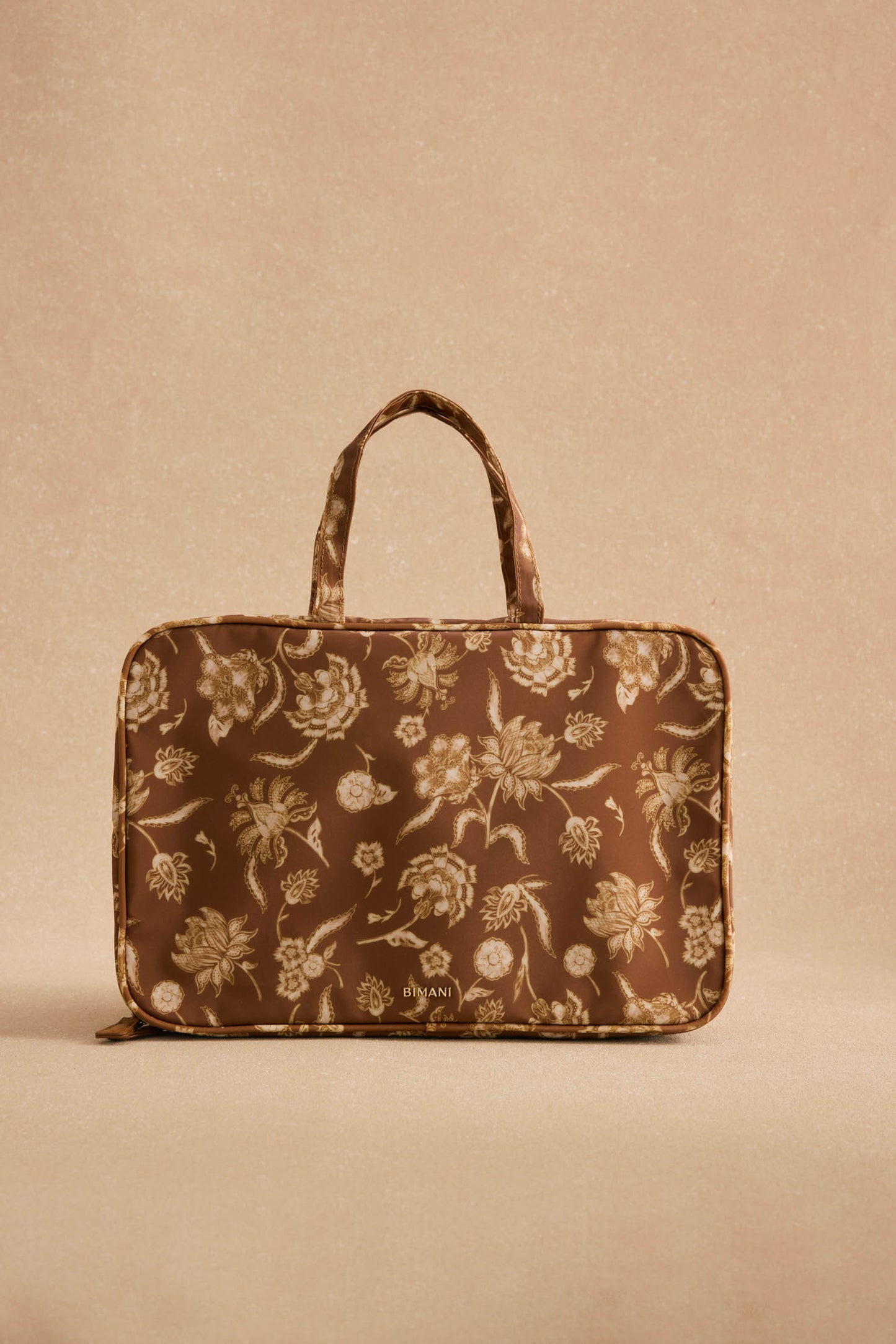 Neceser MARGOT Estampado Mostaza - BIMANI