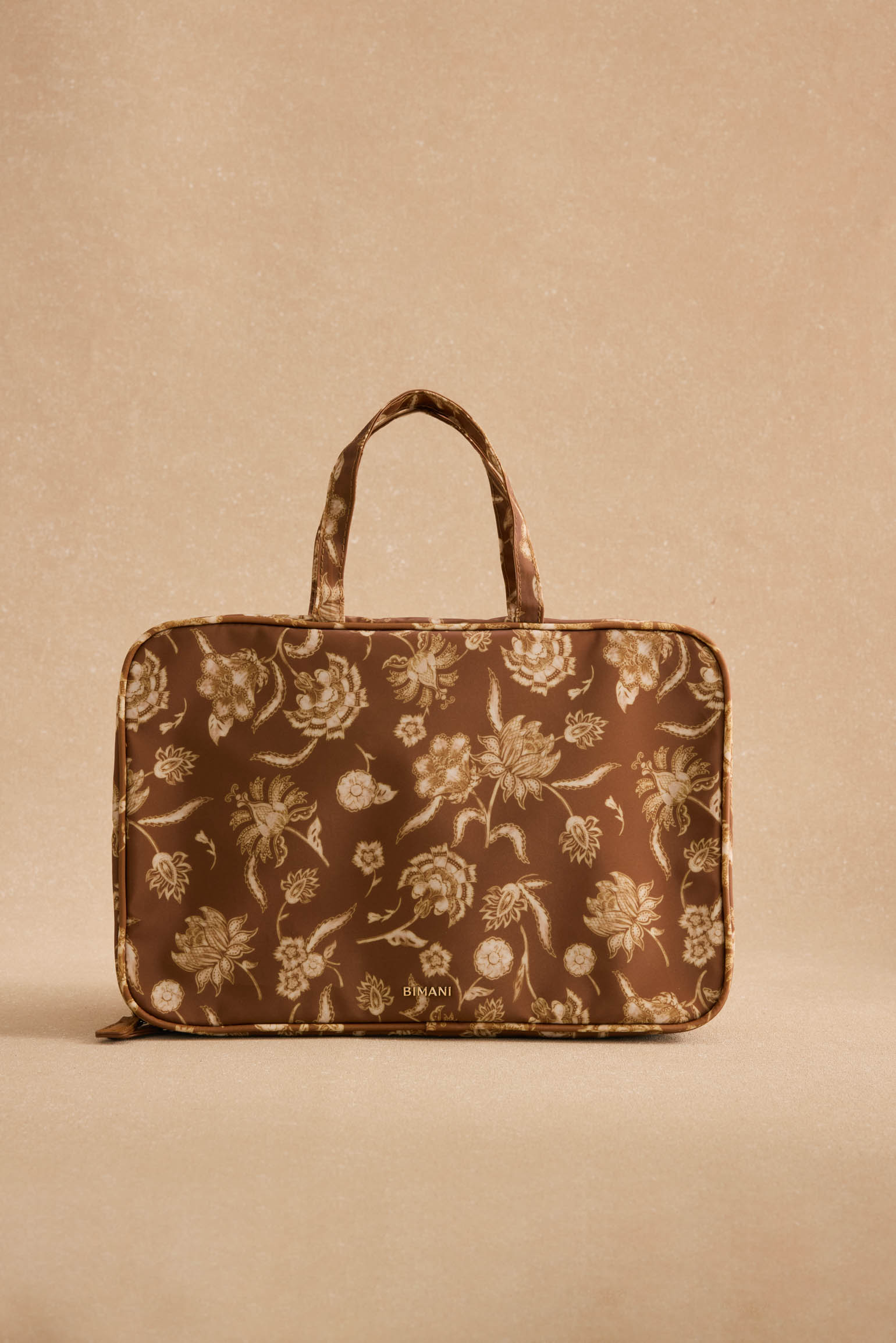 Neceser MARGOT Estampado Mostaza - BIMANI