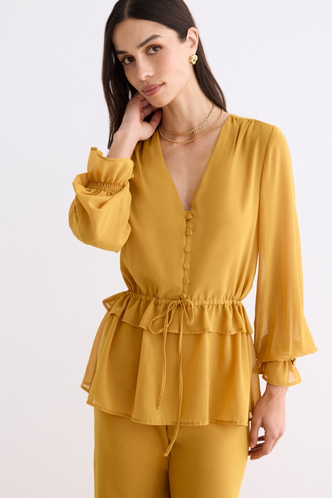 Blusa SIRENA Mostaza Dulce - BIMANI