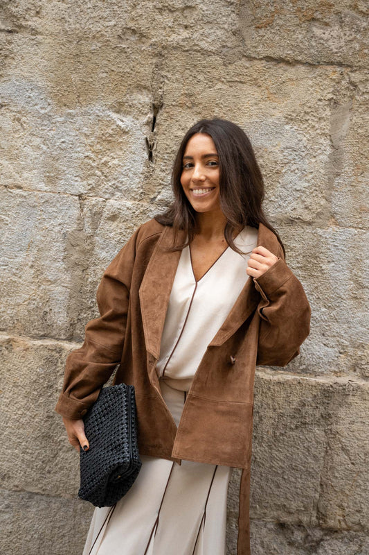 Blusa ELIANA Beige Caliza - BIMANI