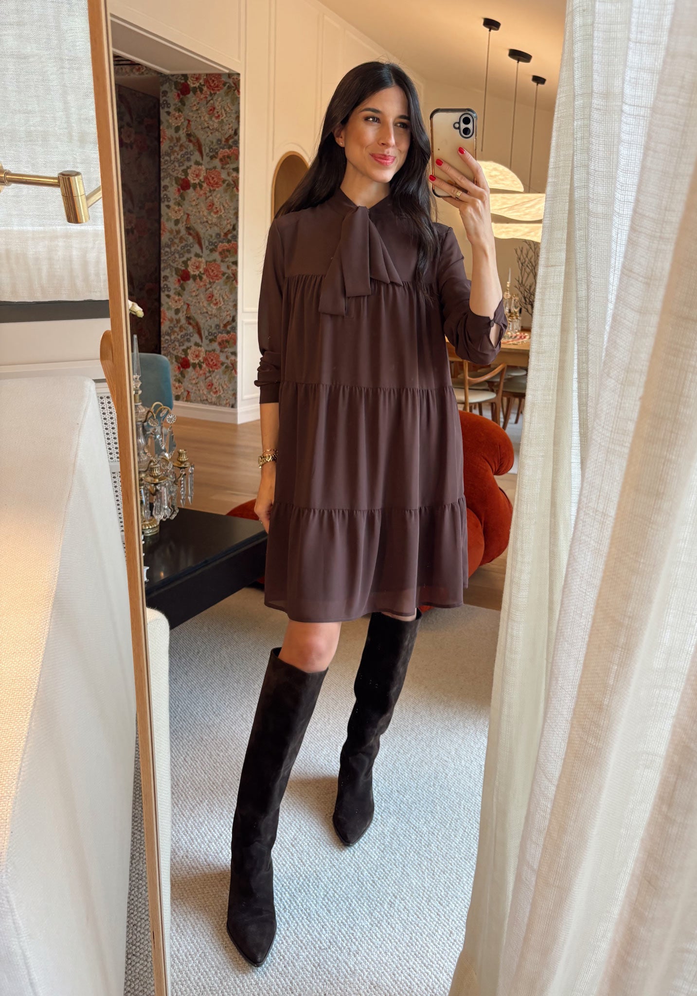 Vestido BOLTON Marrón Cacao - BIMANI