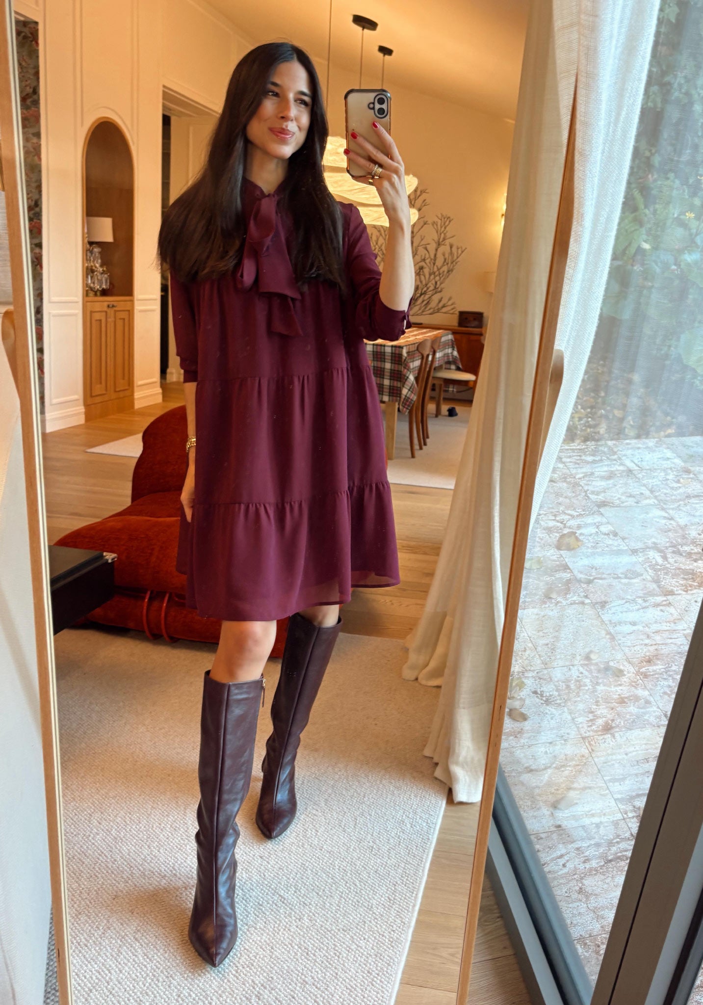 Vestido BOLTON Burdeos Monastrell - BIMANI