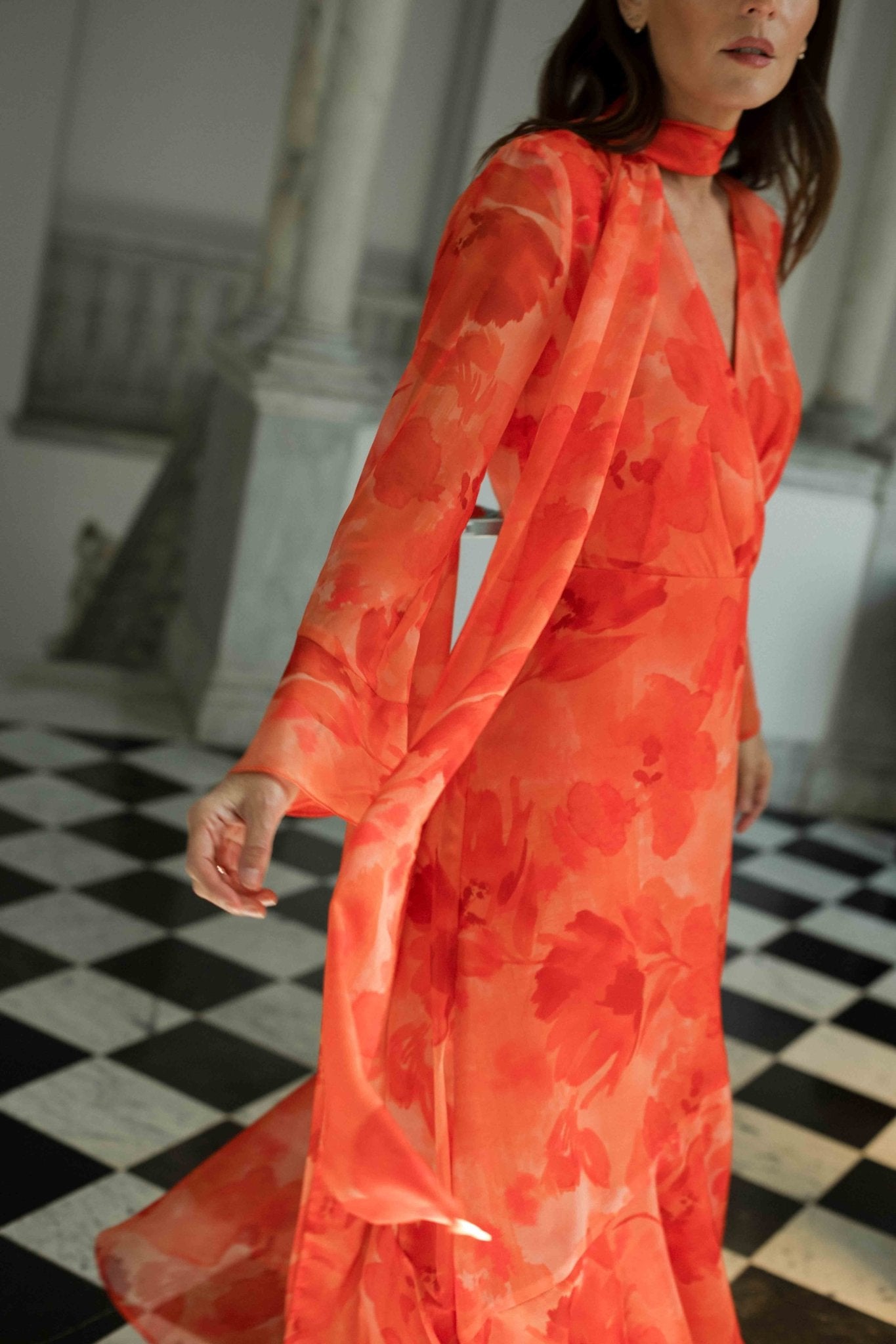 Vestido LOURDES Estampado Coral - BIMANI