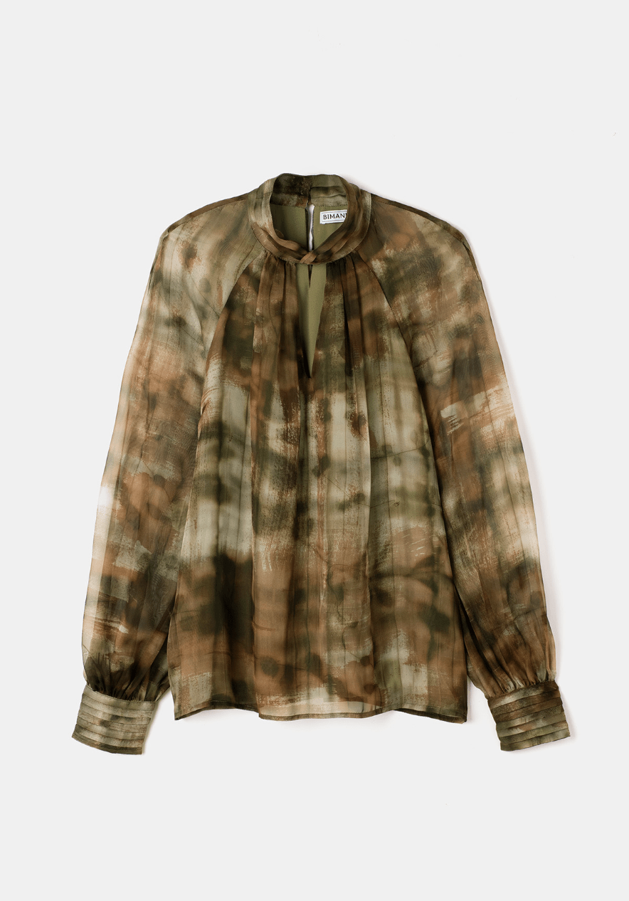 Blusa VIOLETTE Estampado Khaki - BIMANI