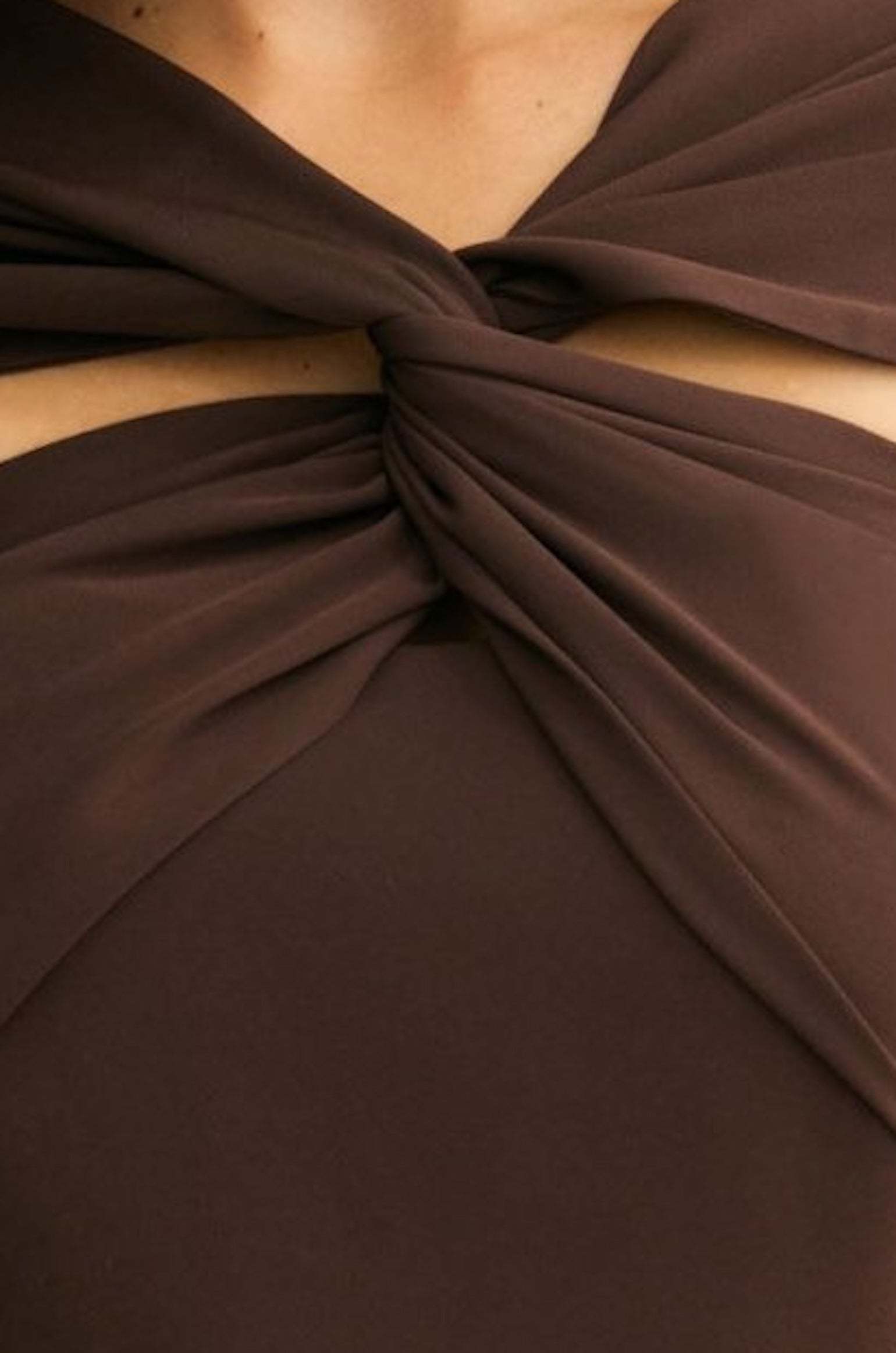 Vestido SUZANNE Marrón Cacao - BIMANI