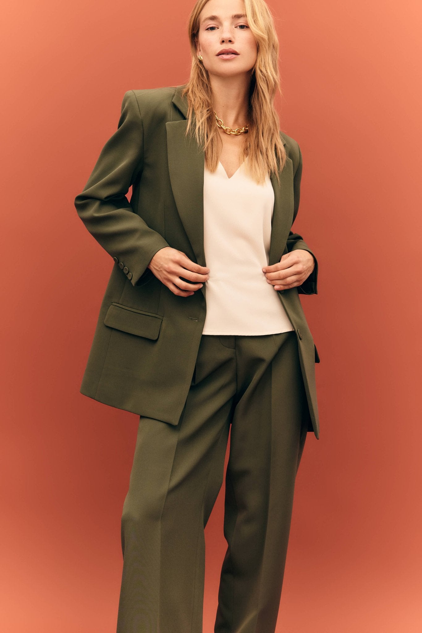 Blazer MARGAUX Khaki - BIMANI