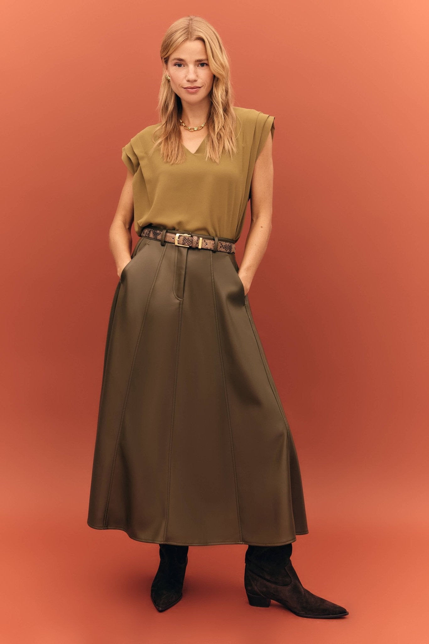 Falda MANON Khaki - BIMANI