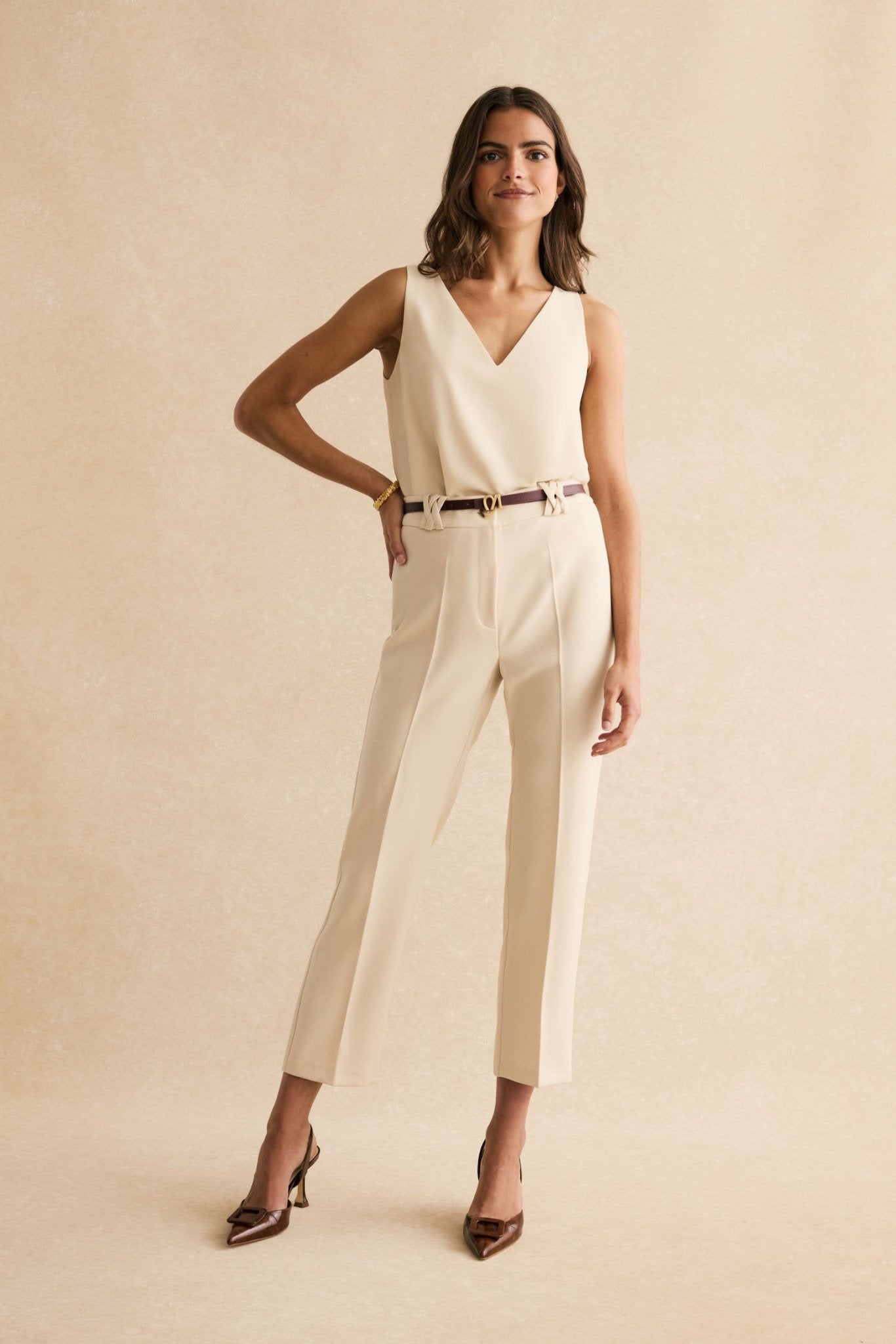 Top KABUKI Beige Caliza - BIMANI