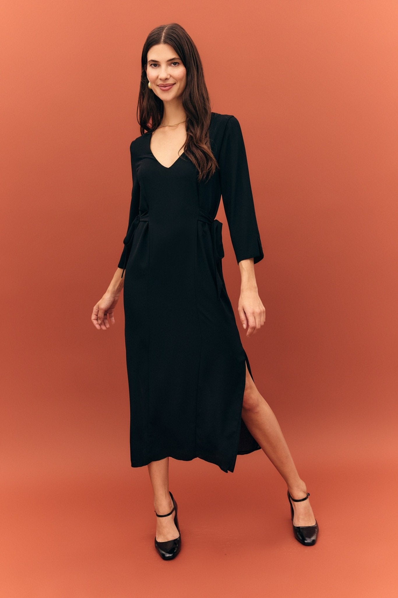 Vestido ABRAZO INVIERNO Negro Magnético - BIMANI