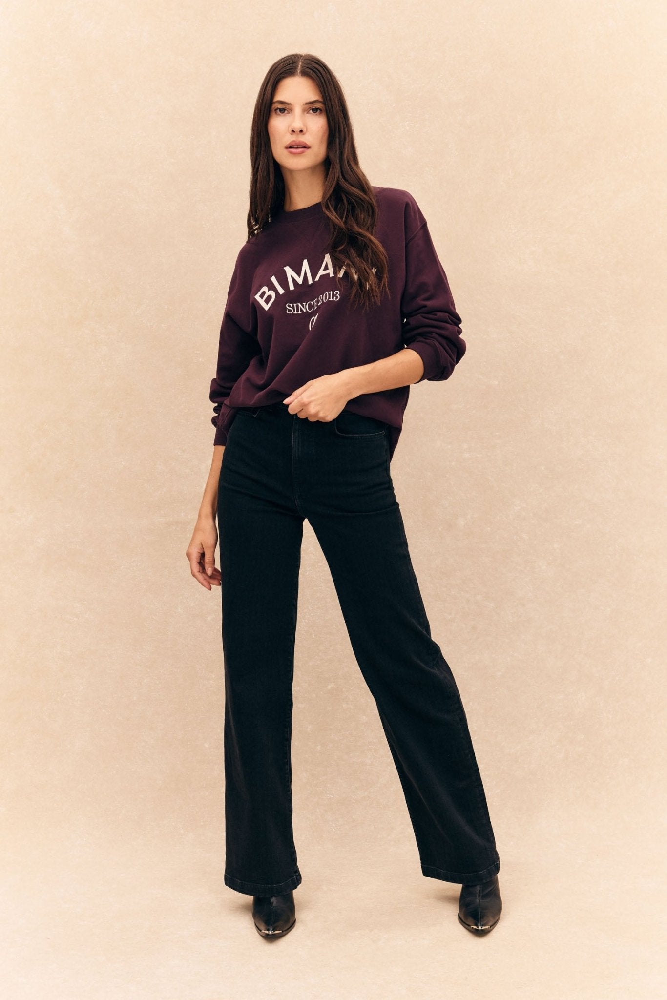 Sudadera JEANNE Burdeos - BIMANI