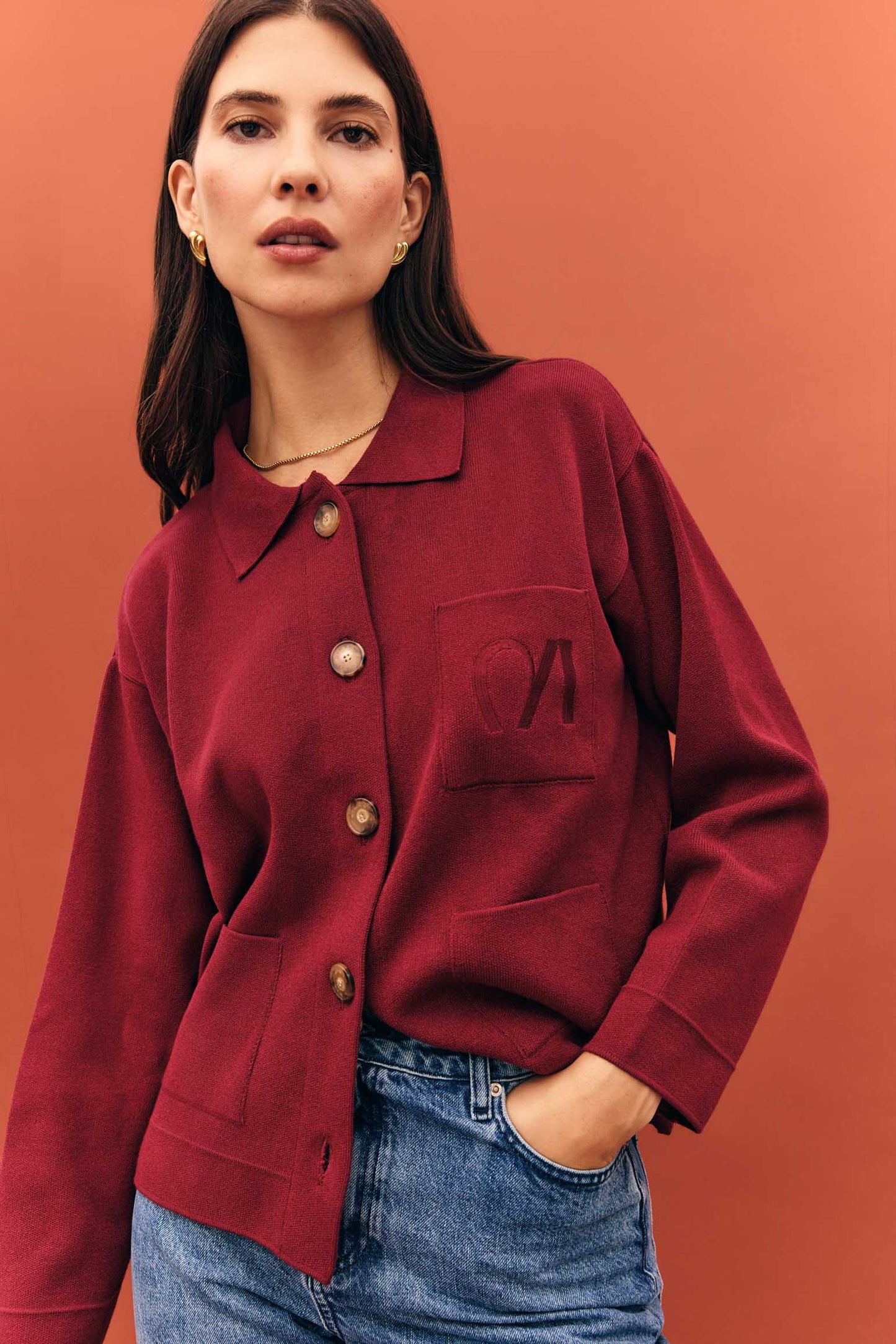 Chaqueta GOLDEN Burdeos - BIMANI