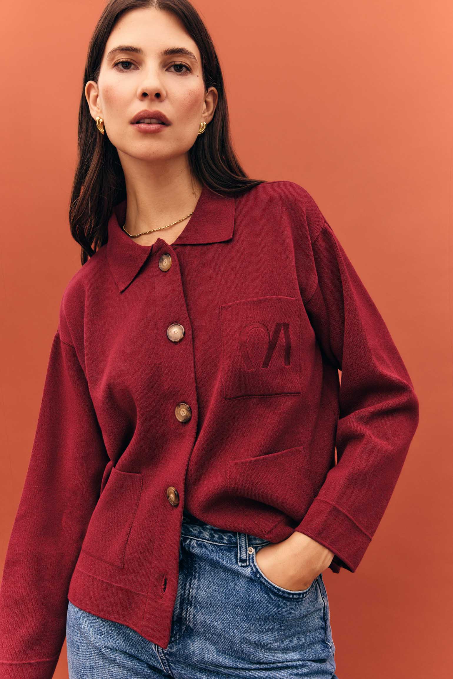 Chaqueta GOLDEN Burdeos - BIMANI