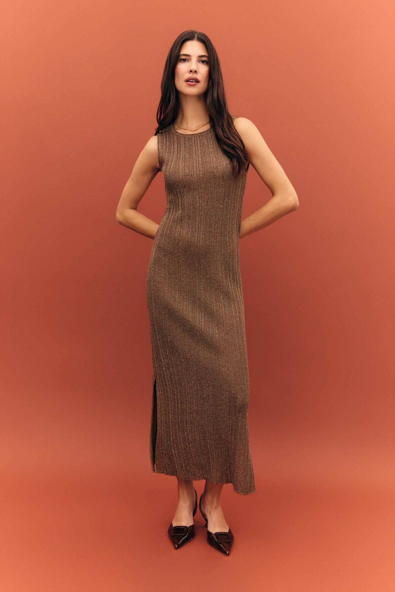 Vestido DALIA Bronce - BIMANI