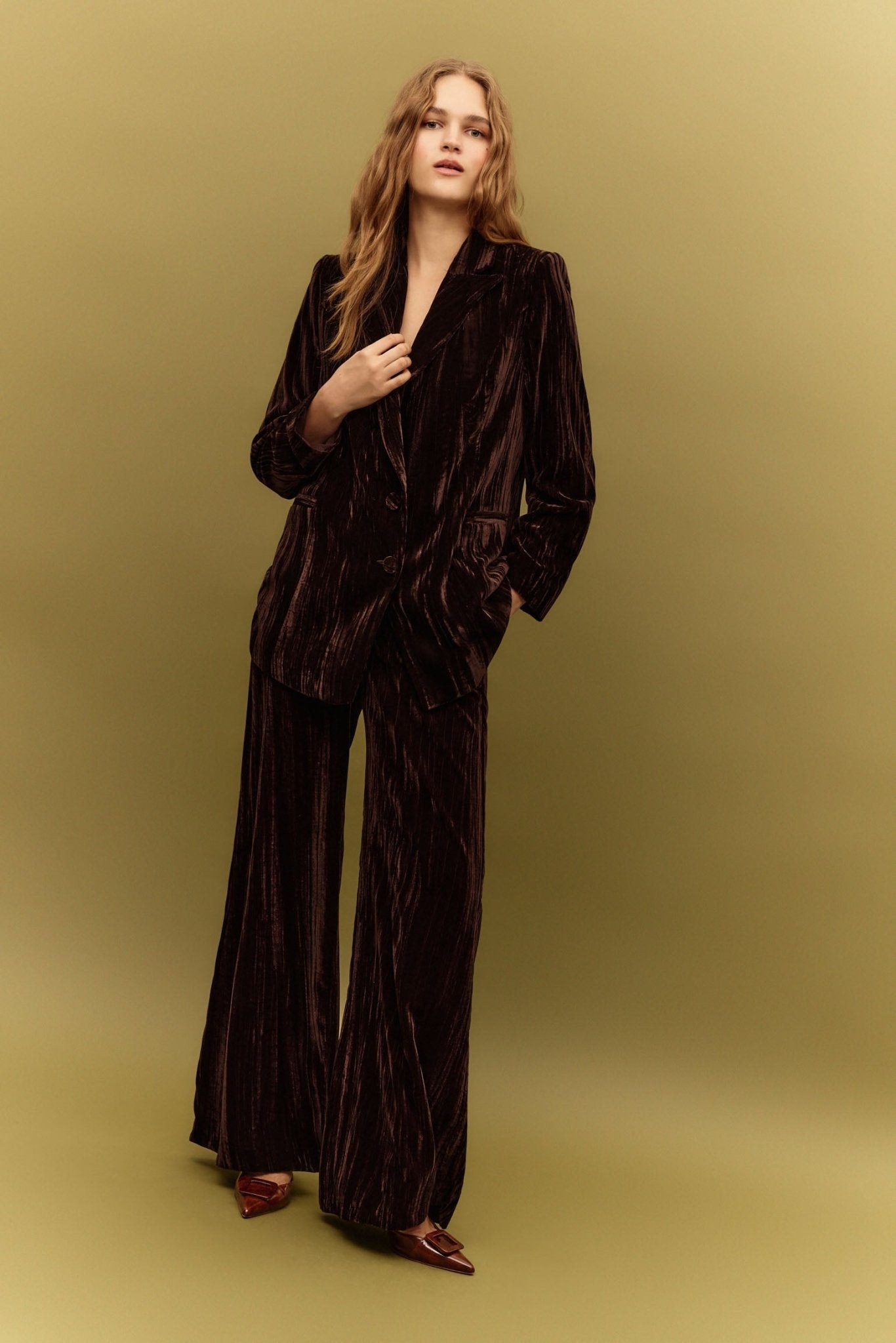 Pantalón MIRELLE Marrón Cacao - BIMANI