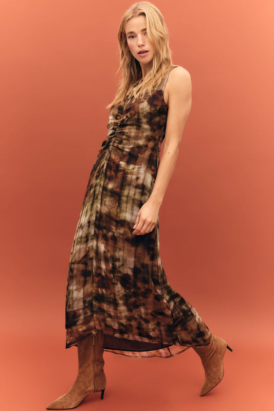 Vestido BLUEBELL Estampado Khaki - BIMANI